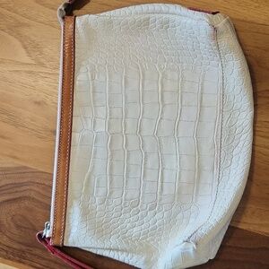 Cavalcanti leather dome case wristlet made in Italy